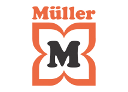 Logo of Müller, a company using Midori apps