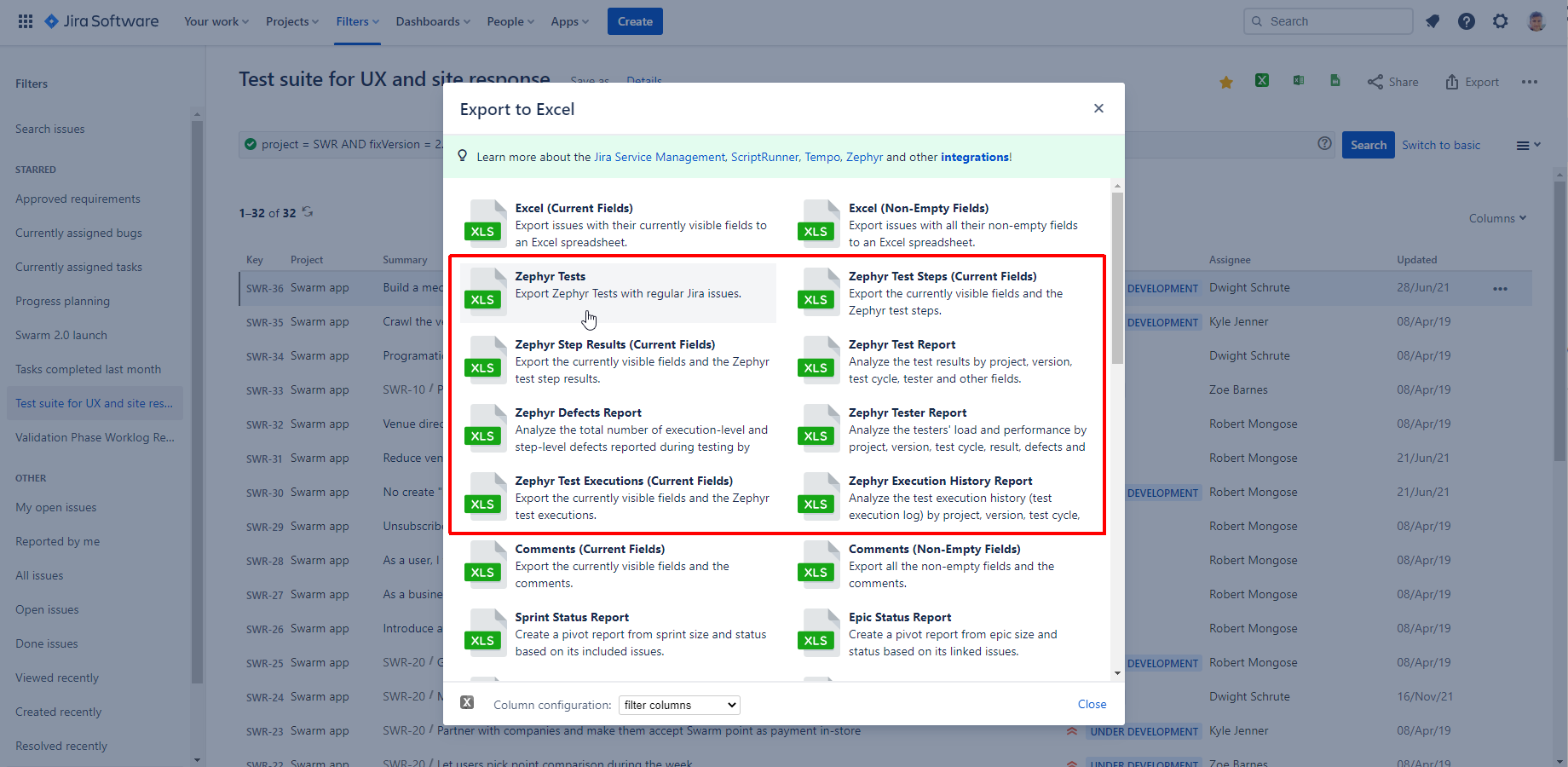 Creating a Test Cycle  Zephyr Scale Server/Data Center Documentation