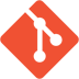 Logo of Git, a software product which is compatible with the Midori apps